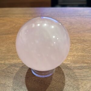 Rose quartz sphere